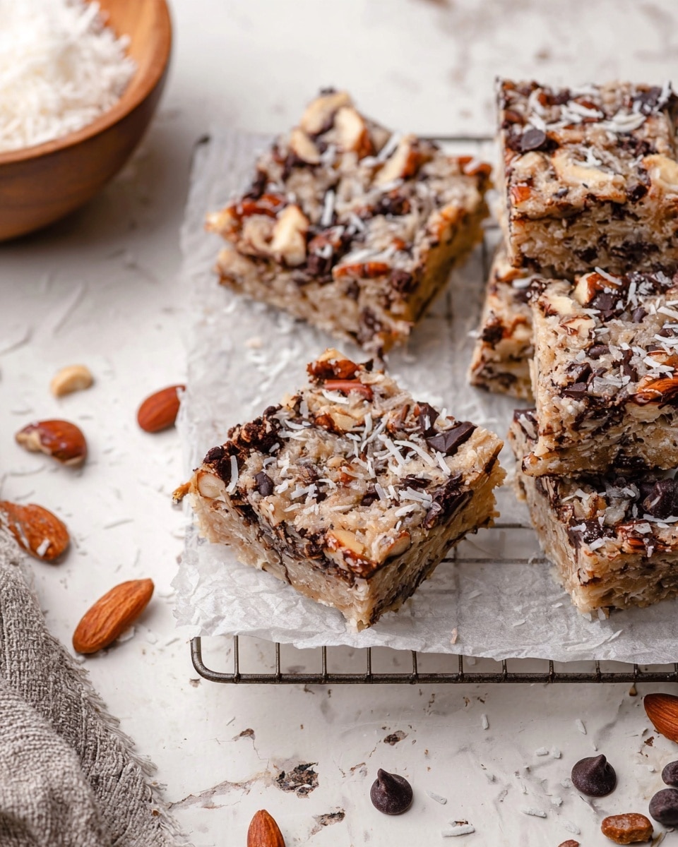5-Ingredient Chocolate Coconut Bars Recipe