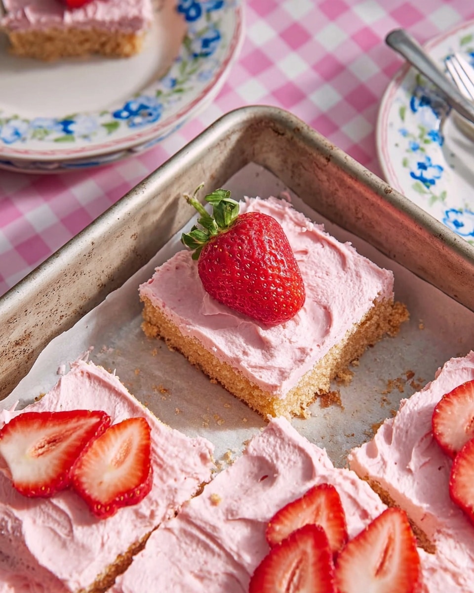 Fresh and Easy Vegan Strawberry Sheet Cake Recipe