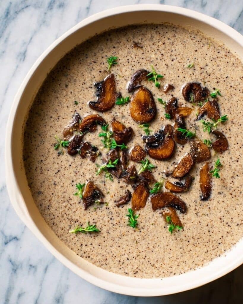 Mushroom and Brie Soup Recipe