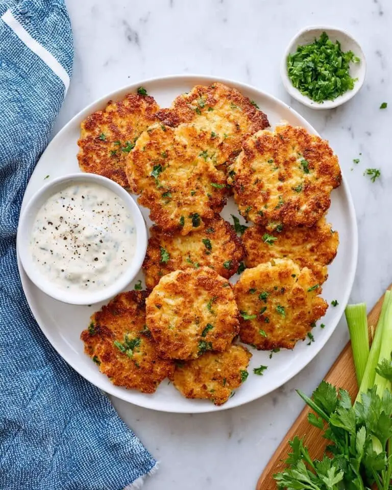 Crispy Chicken Fritters with Yogurt Sauce Recipe