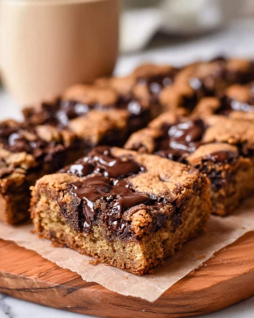 Chickpea Blondies with Chocolate Chips and Peanut Butter Recipe