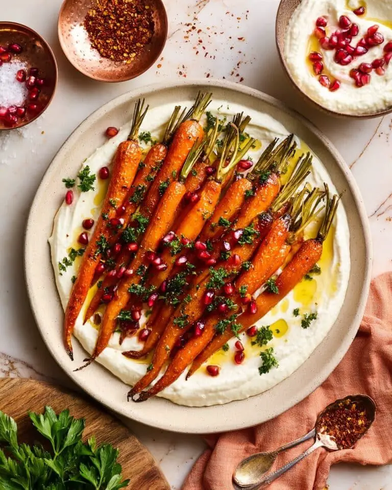 Spiced Roasted Carrots with Lemony Whipped Feta Recipe