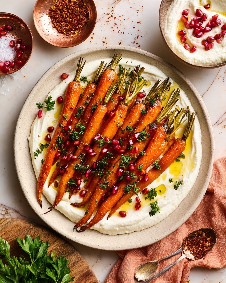 Spiced Roasted Carrots with Lemony Whipped Feta Recipe