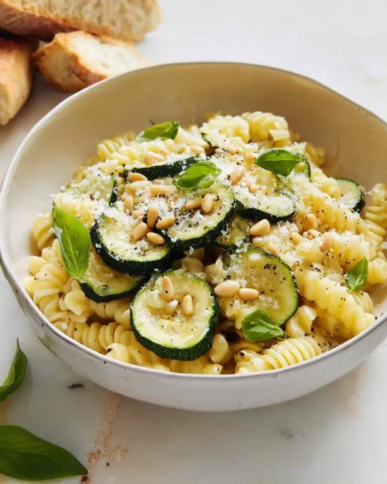 Pasta with Zucchini, Parmesan, and Cream Cheese Recipe