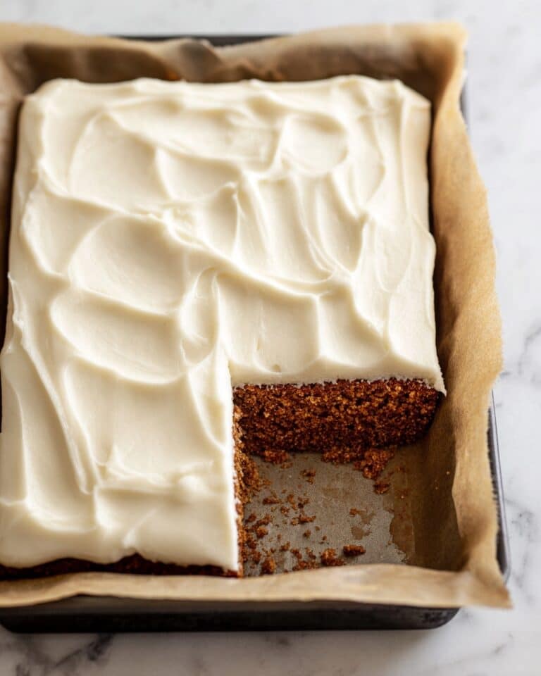 Gingerbread Sheet Cake with Cream Cheese Frosting Recipe