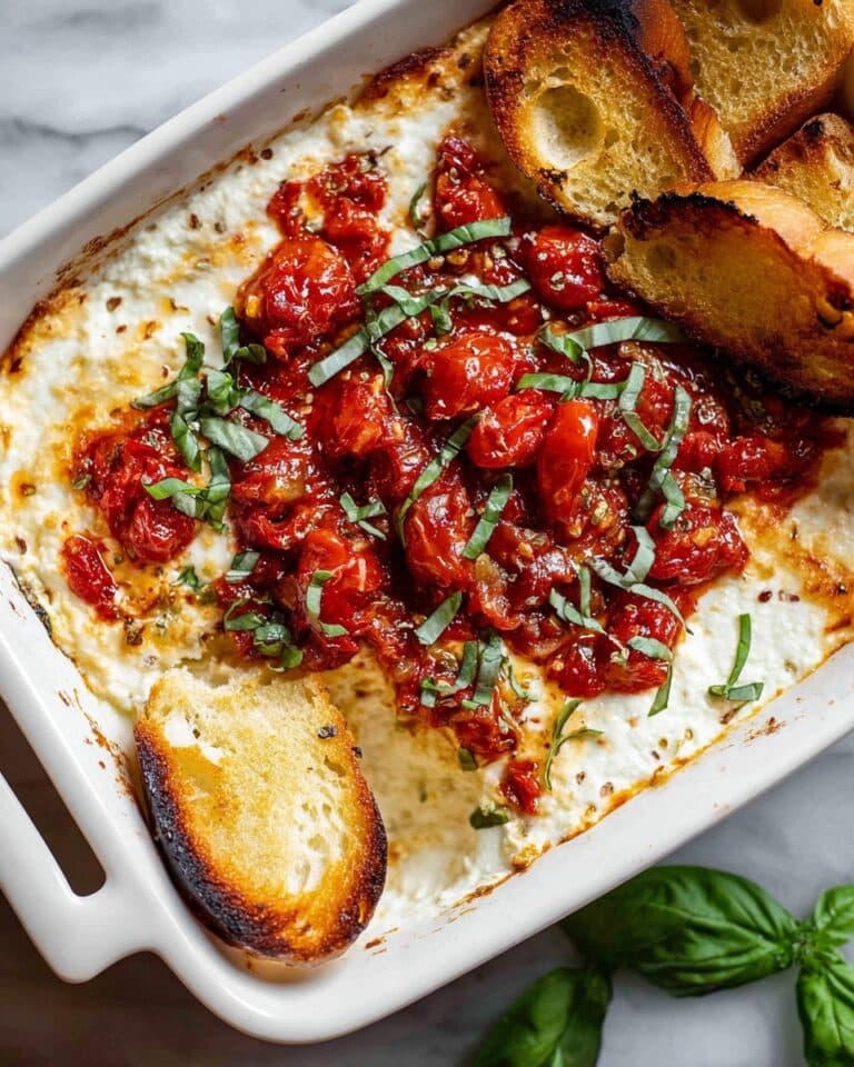 Baked Goat Cheese Bruschetta Dip Recipe