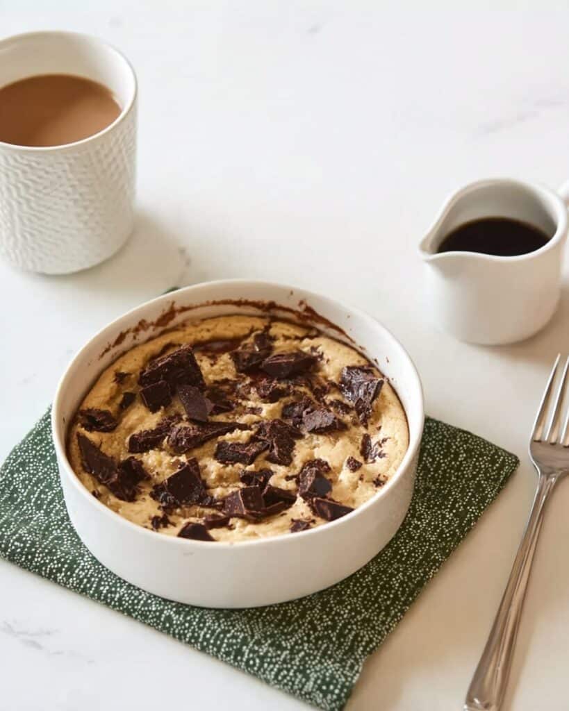 Microwave Bread Pudding with Chocolate Chips and Hawaiian Rolls Recipe