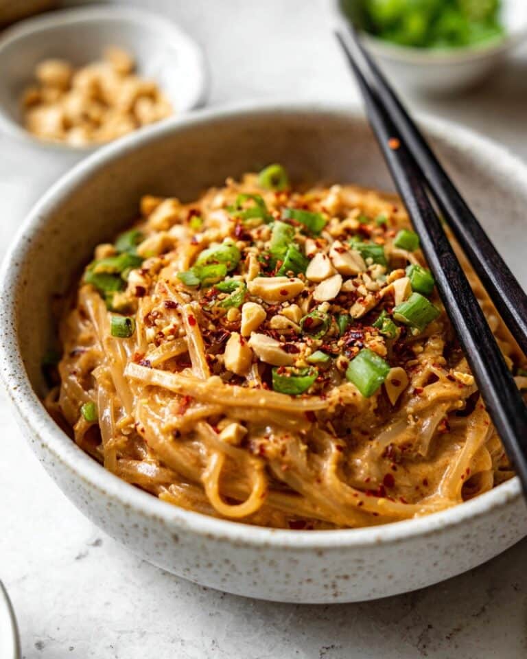 Spicy Peanut Butter Noodles Recipe