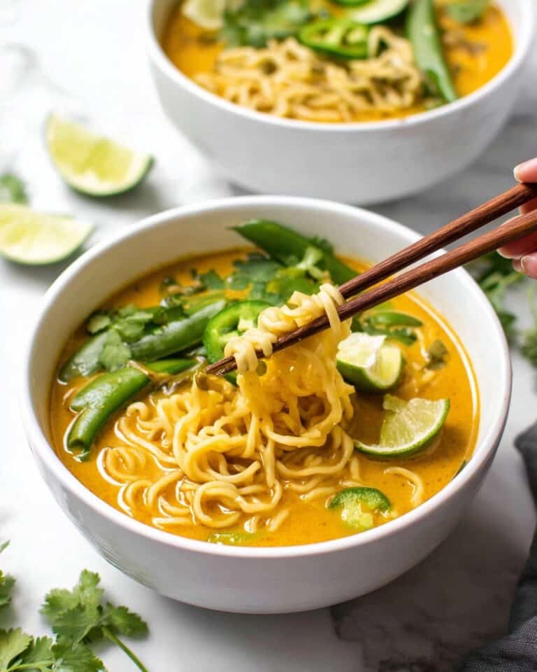 20 Minute Vegan Curry Ramen Recipe
