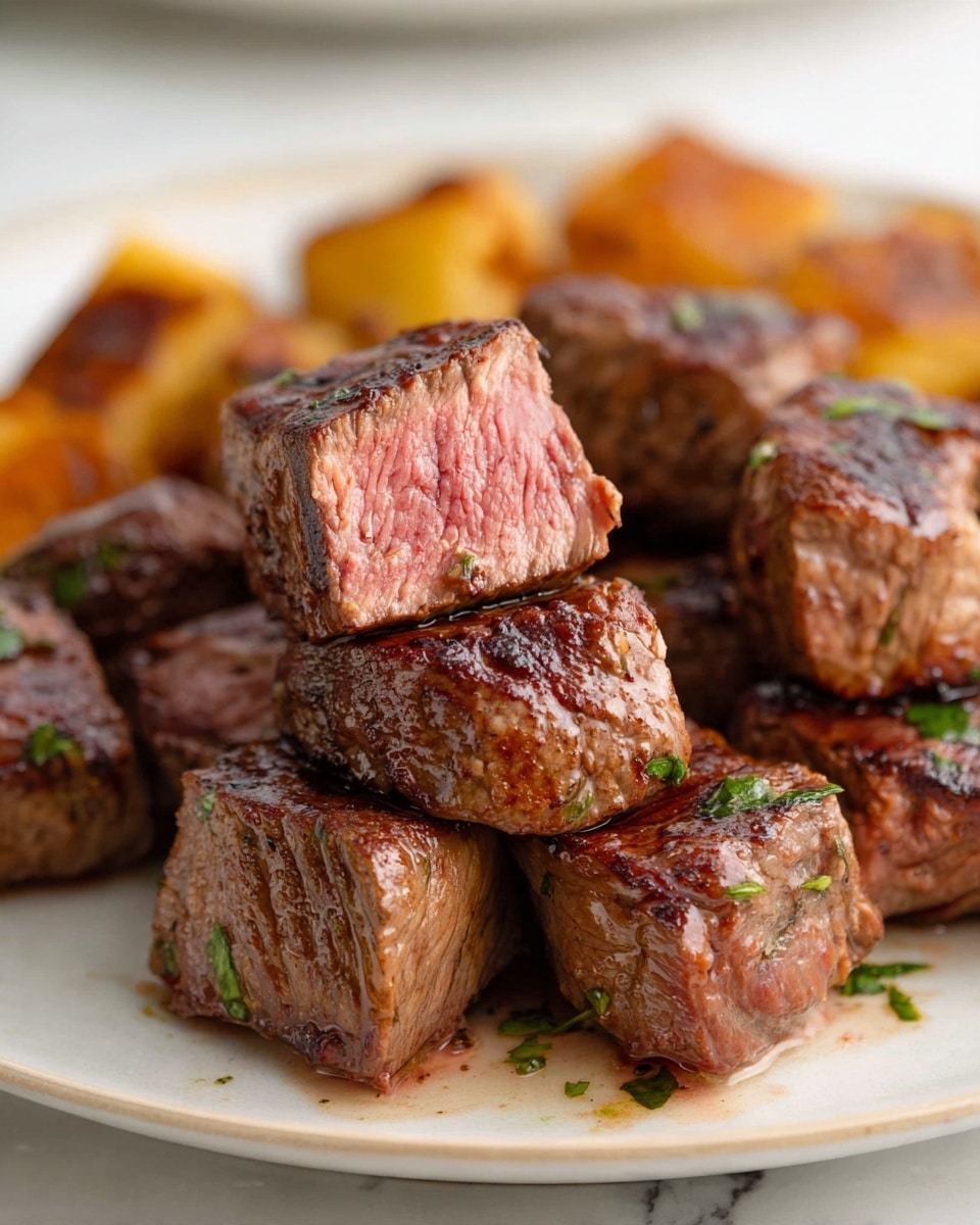 Garlic Butter Steak Tips Recipe
