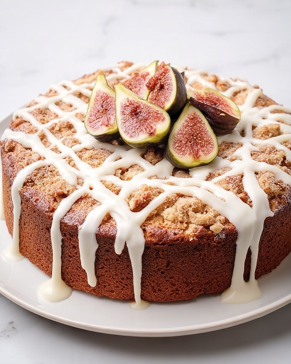 Fig Coffee Cake with Cream Cheese Filling Recipe