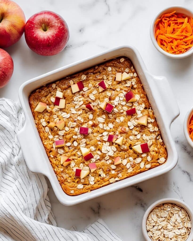 Oat Carrot Apple Breakfast Cake Recipe