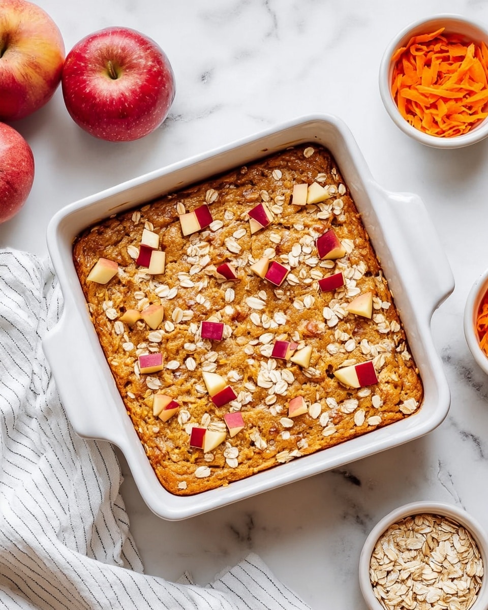 Oat Carrot Apple Breakfast Cake Recipe