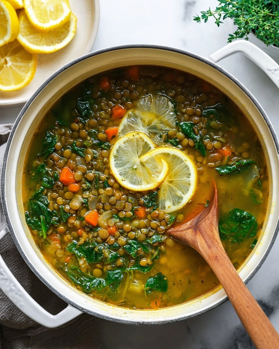Lemony Lentil Soup Recipe