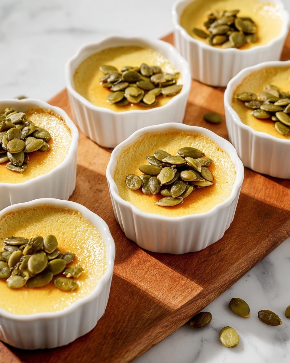 Pumpkin Chai Pots de Crème with Pumpkin Seed Brittle Recipe