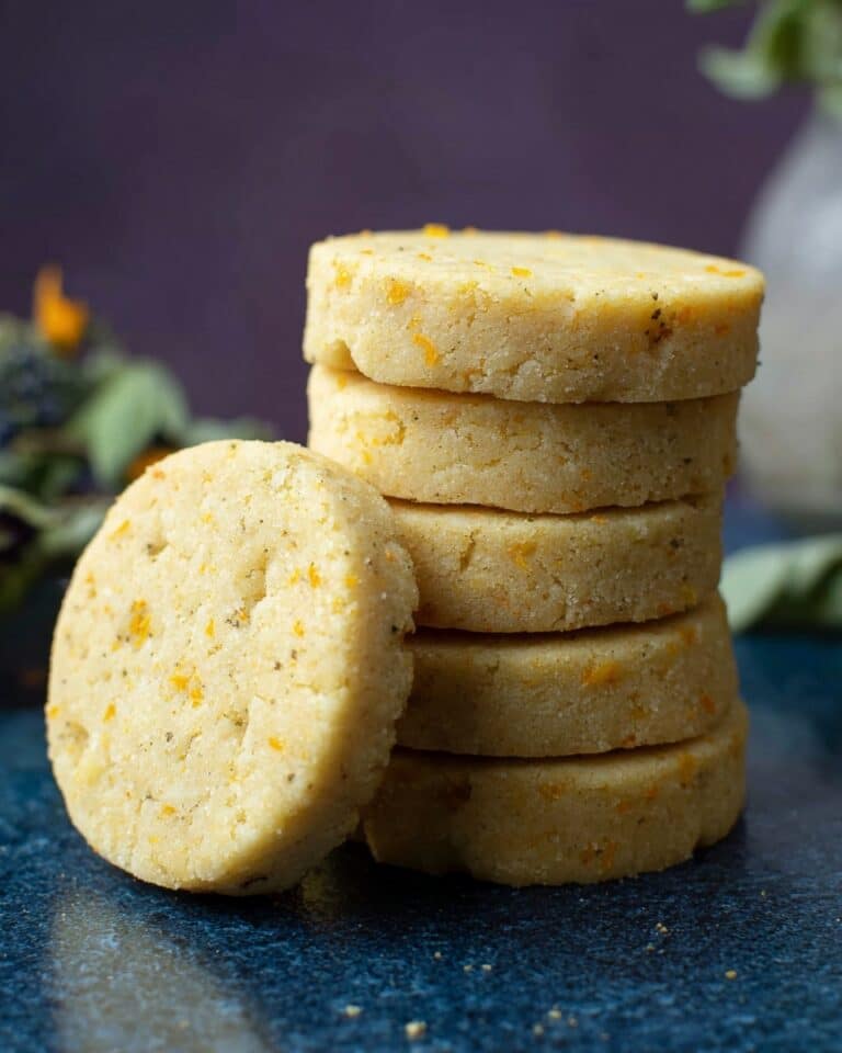 Cardamom Orange Shortbread Cookies Recipe