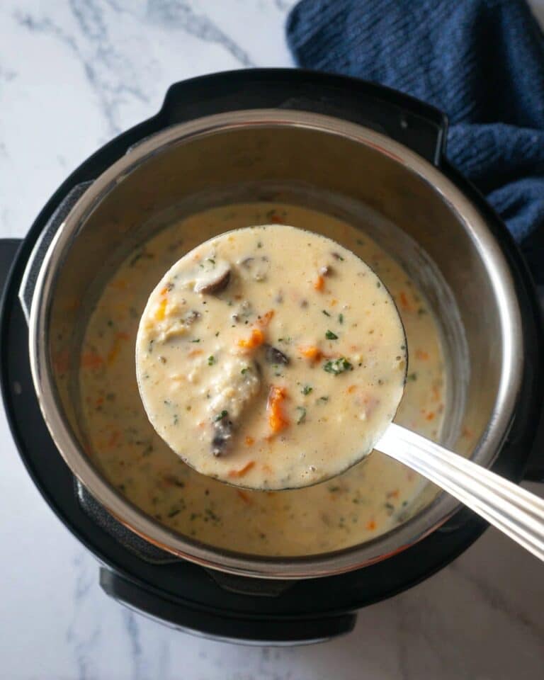 Creamy Wild Rice Mushroom Soup - Instant Pot & Stovetop Recipe