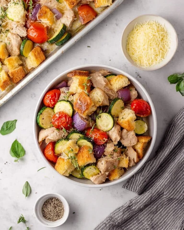 Sheet Pan Chicken Panzanella Recipe