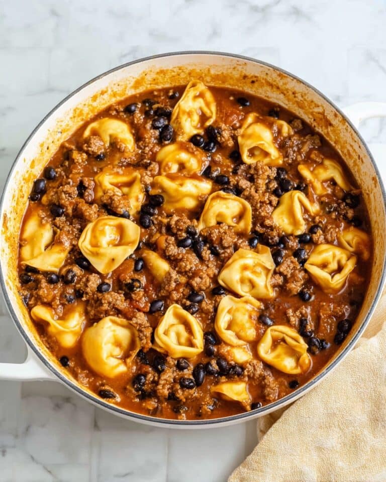 Skillet Enchilada Tortellini Recipe